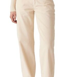 Cream Corduroy Levi 94 Baggy Jeans